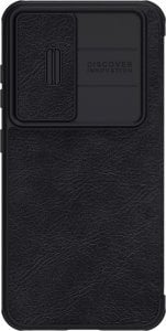 Nillkin Nillkin Qin Leather Pro Case etui Samsung Galaxy S23 pokrowiec z klapką osłona na aparat czarne 1