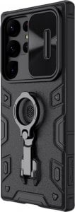 Nillkin Nillkin CamShield Armor Pro Case etui Samsung Galaxy S23 Ultra pancerny pokrowiec z osłoną na aparat ring podstawka czarne 2