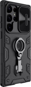 Nillkin Nillkin CamShield Armor Pro Case etui Samsung Galaxy S23 Ultra pancerny pokrowiec z osłoną na aparat ring podstawka czarne 3