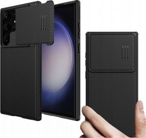 Nillkin Nillkin CamShield S Case etui Samsung Galaxy S23 Ultra pancerny pokrowiec osłona na aparat czarne 1