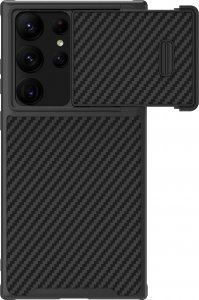 Nillkin Nillkin Synthetic Fiber S Case etui Samsung Galaxy S23 Ultra pokrowiec osłona na aparat czarne 1