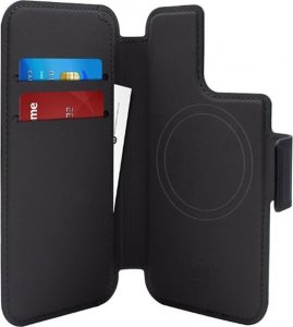Puro PURO Folio MagSafe Case - Etui iPhone 14 Pro / 13 Pro (czarny) 1