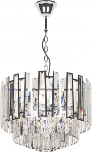 Lampa wisząca Kaja Wisząca lampa crystal Katerina do jadalni nad stół srebrna 1