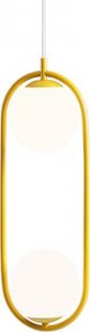 Lampa wisząca Aldex Szklana lampa wisząca Riva 1086H14 zwis loftowa żółta 1