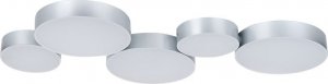 Lampa sufitowa Beliani Lampa sufitowa LED 5-punktowa metalowa srebrna LUGA Lumarko! 1