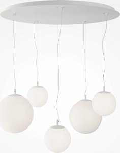 Lampa wisząca Maytoni Wisząca lampa kulista Basic Form MOD321PL-05W1 na linkach biała 3