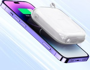 Powerbank Joyroom Joyroom powerbank 10000mAh Jelly Series 22.5W z wbudowanym kablem Lightning biały (JR-L003) 13