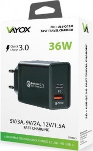 Ładowarka Vayox Ładowarka sieciowa PD + USB QuickCharge 3.0 36W VA0035 Vayox 7