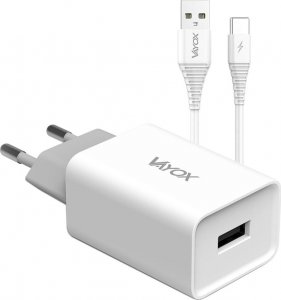 Ładowarka Vayox Ładowarka sieciowa USB 5V 2.1A + kabel USB typ C 1m VA0051C Vayox 1