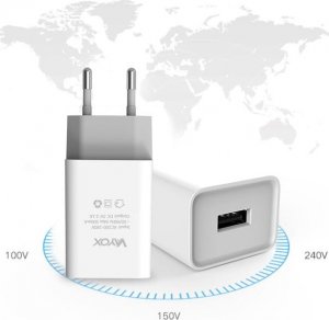 Ładowarka Vayox Ładowarka sieciowa USB 5V 2.1A + kabel USB typ C 1m VA0051C Vayox 7