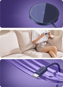Ładowarka Baseus Simple Mini3 Indukcyjna 1x USB-A 1x USB-C 2 A (BSU3981) 7