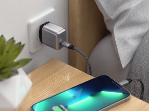 Ładowarka ŁADOWARKA SIECIOWA SATECHI 30W USB-C PD GAN WALL CHARGER ST-UC30WCM-EU (SZARA) 7