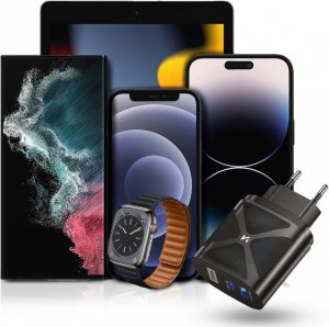 Ładowarka Braders Ładowarka Sieciowa GaN 65W z portami USB, USB C wspiera szybkie ładowanie czarna (WWCGM1) 4