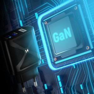 Ładowarka Braders Ładowarka Sieciowa GaN 65W z portami USB, USB C wspiera szybkie ładowanie czarna (WWCGM1) 5