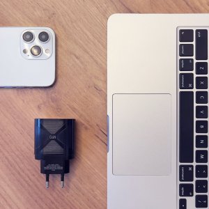 Ładowarka Braders Ładowarka Sieciowa GaN 65W z portami USB, USB C wspiera szybkie ładowanie czarna (WWCGM1) 9