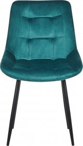 Beliani Zestaw 2 krzeseł do jadalni welurowy niebieski MELROSE 4