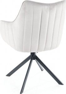 Signal Krzesło AZALIA VELVET jasno szare 2