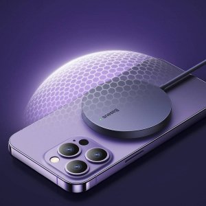 Ładowarka Baseus Ładowarka bezprzewodowa magnetyczna Baseus Simple Mini3 15W (fioletowa) 8