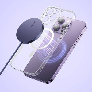 Ładowarka Baseus Ładowarka bezprzewodowa magnetyczna Baseus Simple Mini3 15W (fioletowa) 9