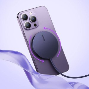 Ładowarka Baseus Ładowarka bezprzewodowa magnetyczna Baseus Simple Mini3 15W (fioletowa) 10