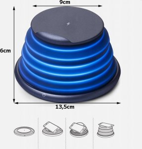 Ładowarka Verk ŁADOWARKA BEZPRZEWODOWA INDUKCYJNA SZYBKA QI FAST 6