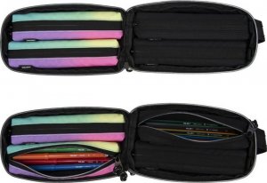 Piórnik Milan Multipiórnik owalny z 4 piórnikami MILAN SUNSET czarny 3