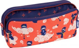 Piórnik Milan Piórnik 3 komorowy duży MILAN NINJUTSU czerwony 2