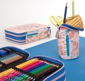 Piórnik Milan Piórnik stojący MILAN STORY TIME różowy 3