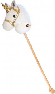 Teddykompaniet Pluszak Jednorożec na kiju, biały 100cm 1