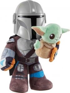 Mattel Pluszaki z funkcją Star Wars Klan dwóch Grogu i Mandalorianin 2