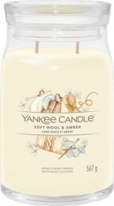 Yankee Candle Yankee Candle Signature Soft Wool & Amber Świeca Duża 567g 1