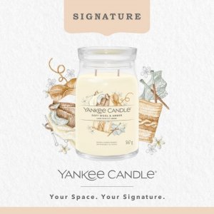 Yankee Candle Yankee Candle Signature Soft Wool & Amber Świeca Duża 567g 3
