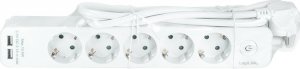 Listwa zasilająca LogiLink LogiLink 5 gniazd 1.5m biała 4