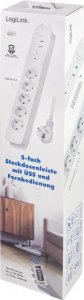 Listwa zasilająca LogiLink LogiLink 5 gniazd 1.5m biała 8