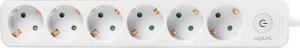 Listwa zasilająca LogiLink LogiLink 6 gniazd 1.5m biała 2