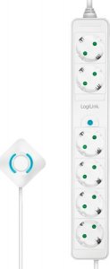 Listwa zasilająca LogiLink LogiLink 6 gniazd 1.5m biała 3