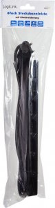 Listwa zasilająca LogiLink LPS przeciwprzepięciowa 6 gniazd 1.5 m czarna (LPS231B) 4