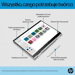 Laptop HP HP ENVY x360 Core i5-1230U | 13,3"-WQXGA-Touch | 16GB | 512GB | W11H | Srebrna 16