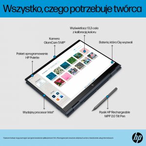 Laptop HP HP ENVY x360 Core i5-1230U | 13,3"-WQXGA-Touch | 16GB | 512GB | W11H | Srebrna 30