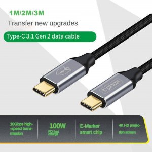 Kabel USB T-Phox USB-C - USB-C 1 m Czarny (TPRZ008319) 3