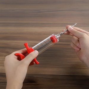 Retoo STRZYKAWKA DO MIĘSA NASTRZYKIWARKA 3 IGŁY 30 ML 15