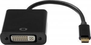 Adapter AV ProXtend ProXtend USB-C (M) to DVI-I 24+5 (F) Adapter, Black 10CM 1