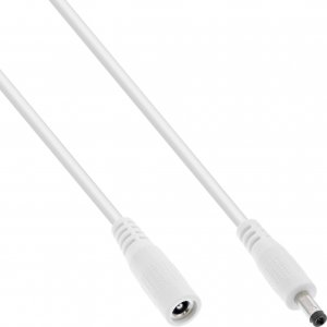 Kabel zasilający InLine InLine® DC extension cable, DC plug male/female 4.0x1.7mm, AWG 18, white, 2m 1