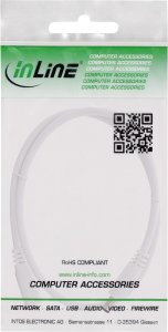 Kabel zasilający InLine InLine® DC extension cable, DC plug male/female 5.5x2.5mm, AWG 18, white, 1m 2