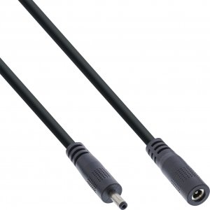 Kabel zasilający InLine InLine® DC extension cable, DC plug male/female 3.5x1.35mm, AWG 18, black, 3m 1