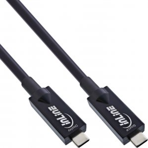 Kabel USB InLine InLine® USB 3.2 Gen.2 AOC cable, USB Type-C male/male, black, 5m 1