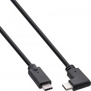 Kabel USB InLine USB-C - USB-C 0.3 m Czarny (35707W) 1