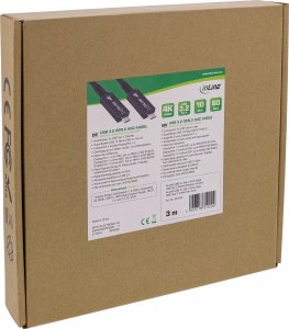 Kabel USB InLine USB-C - USB-C 10 m Czarny (35799A) 2