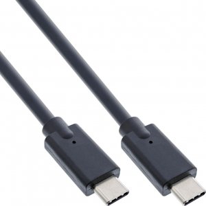 Kabel USB InLine USB-C - USB-C 0.3 m Czarny (35707A) 1