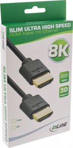 Kabel InLine HDMI - HDMI 1.5m czarny (17911S) 2